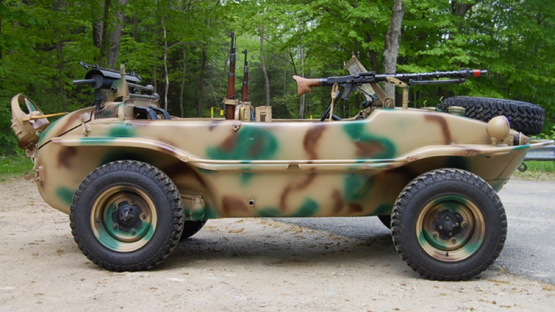 Illustration for article titled Nazis Used This Volkswagen To Cross Lakes And Rivers